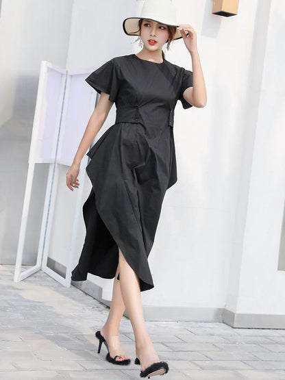 Irregular Split-side Designed Dress