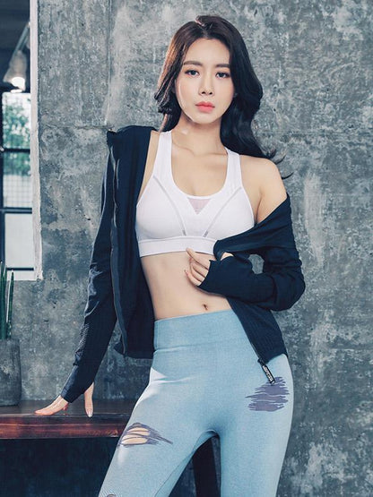 Back Hollow Solid Sports Bra