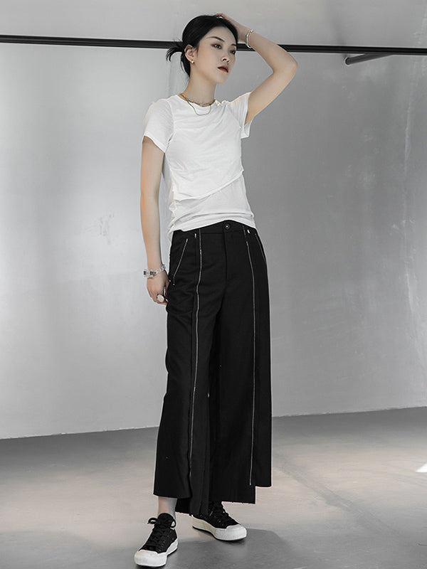 Stylish Asymmetric Loose Column Pants