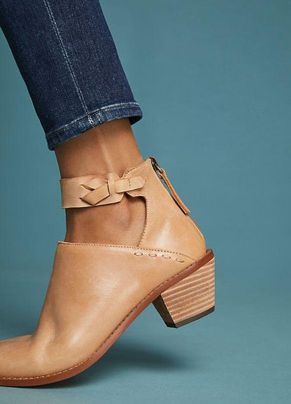 Low-heel Pumps Zipper Chelsea Heels Shoes