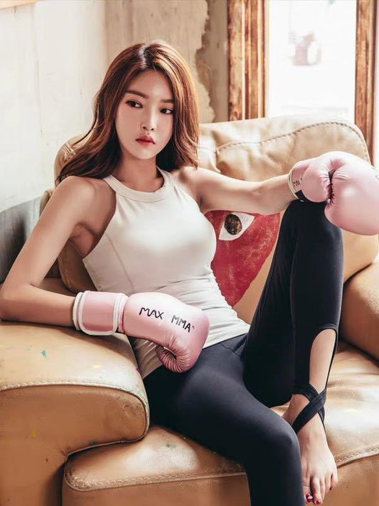 Solid Halter-neck Workout Tanks