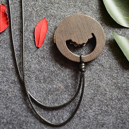 Buykud Simple Alloy Lotus Sweater Chain Long Necklace