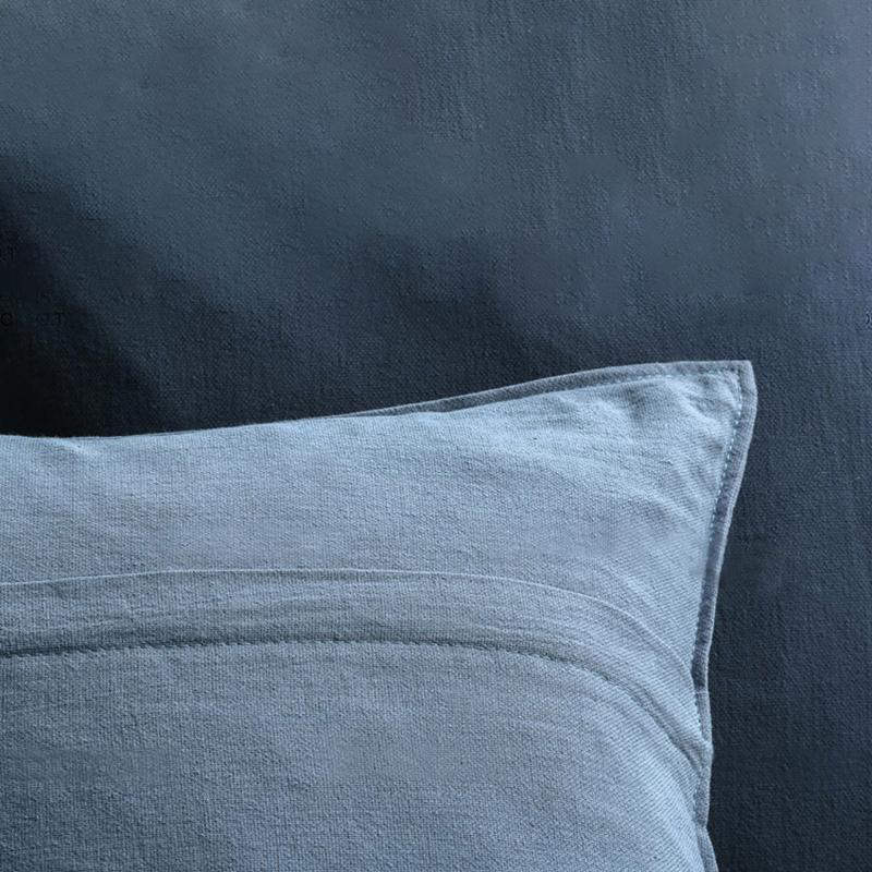 Cotton Linen Solid Color Square Shape Pillowcase