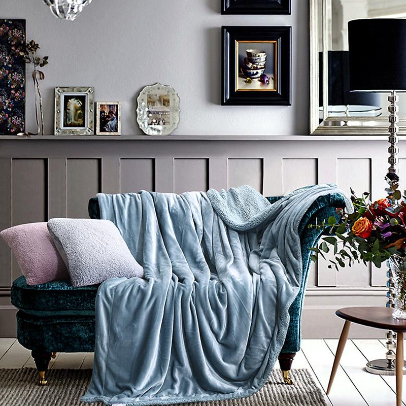 Berber Fleece Soft Warm Winter Pillow Blanket