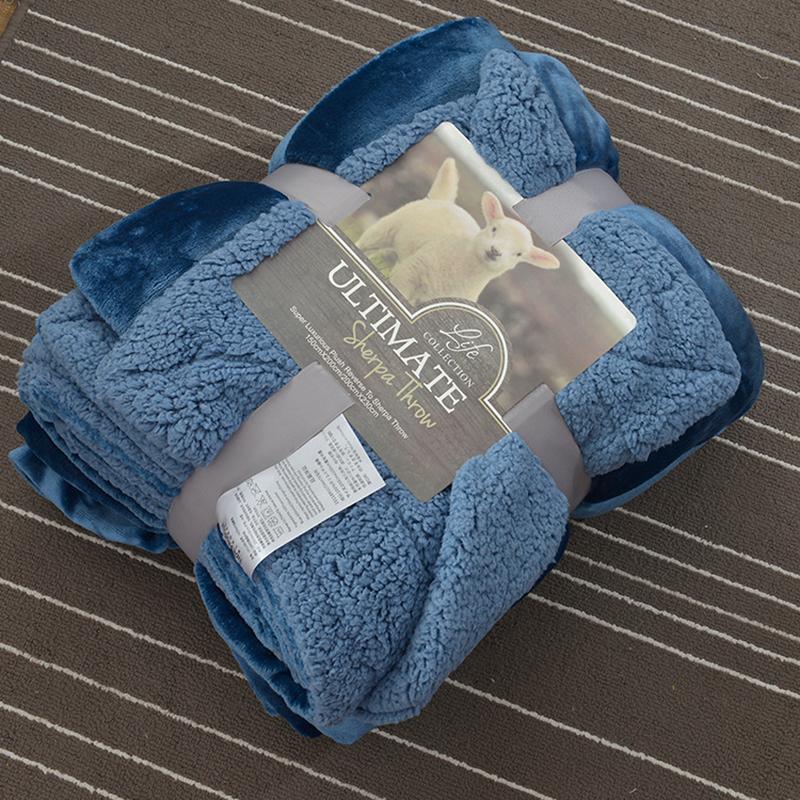 Berber Fleece Soft Warm Winter Pillow Blanket