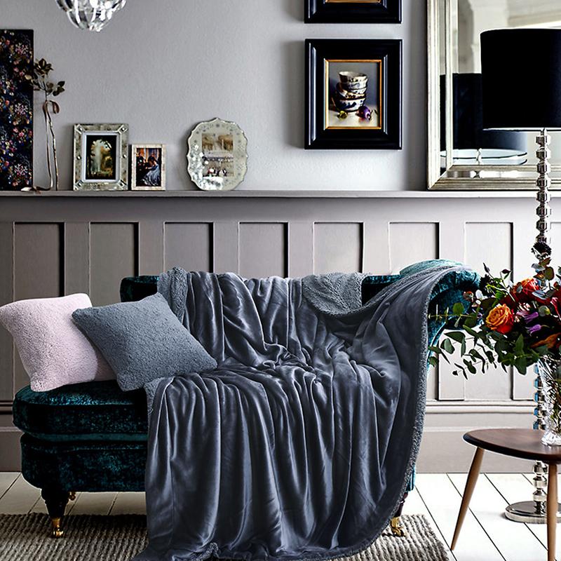 Berber Fleece Soft Warm Winter Pillow Blanket