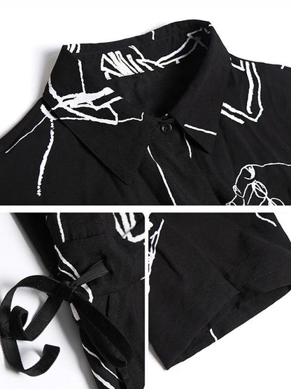 Hip-hop Light Printed Jumpsuit