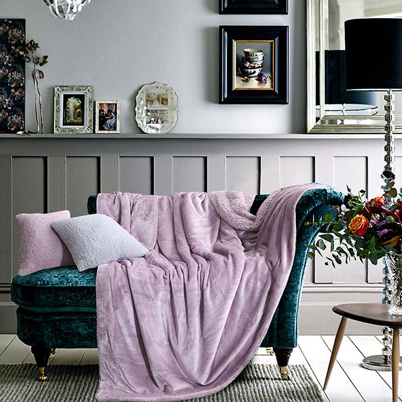 Berber Fleece Soft Warm Winter Pillow Blanket