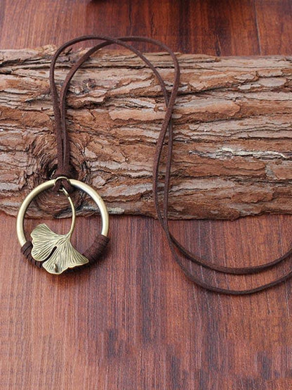 Vintage Ginkgo Biloba Necklaces