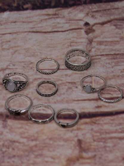 Arrow And Leaf Carved Vintage Rings Accessories