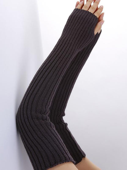 Knitted Solid Color Sleevelet Accessories