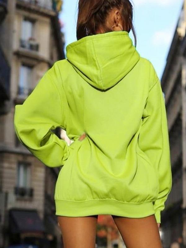 Loose Reflective Letter Printed Sweatshirt