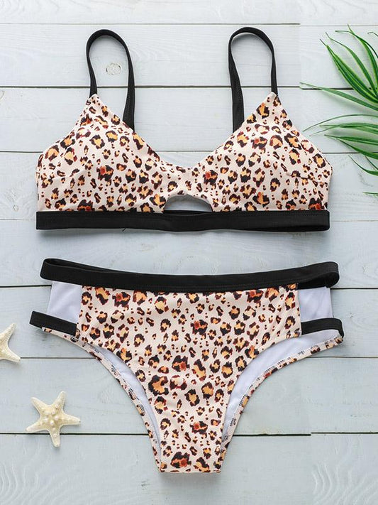 Leopard Printed Bikinis Swimwear