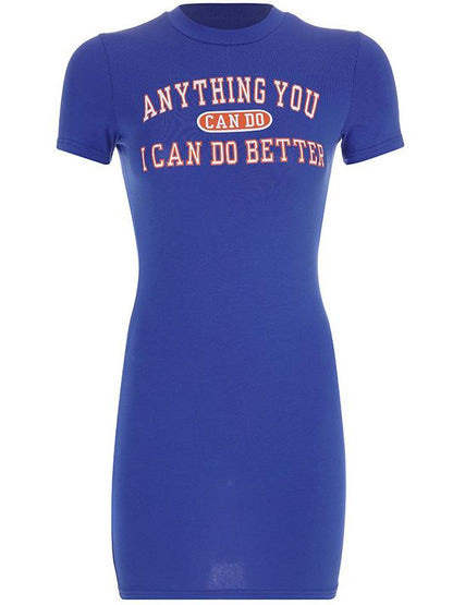 Skinny Short Sleeve Mini Dress