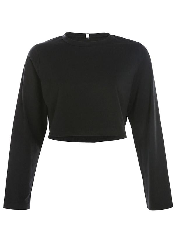 Simple Solid Loose Casual T-Shirt