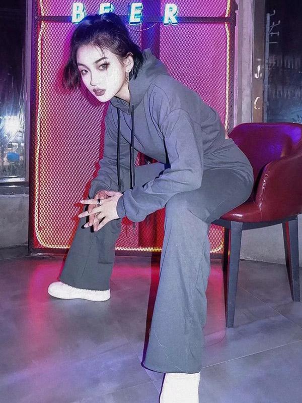 Loose Solid Drawstring Hoodie&Pants Sports Suits