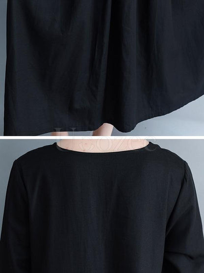 Casual Cotton Simple Long Dress