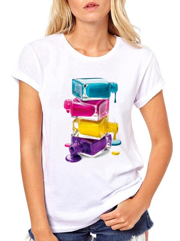 Simple Round-Neck T-Shirts Tops