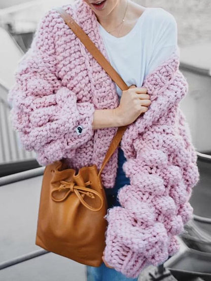 Hollow Knitting Cardigan Sweater
