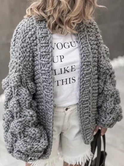 Hollow Knitting Cardigan Sweater