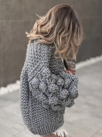 Hollow Knitting Cardigan Sweater