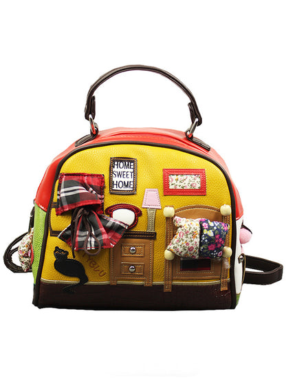 Furniture Cartoon Embroidery Handbag