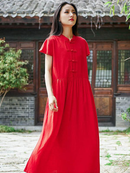 Original Vintage Frog Solid Dress