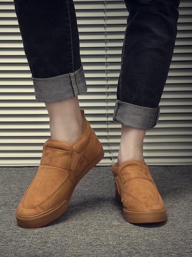 Warm Solid Color Loafers