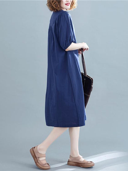 Loose Oversize Solid  Dress