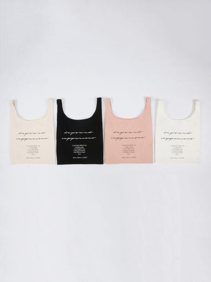 Letter Canvas Coffee Bag