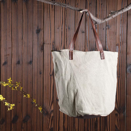 Casual Embroidery Barrel-Shaped Women Shoulder Bag