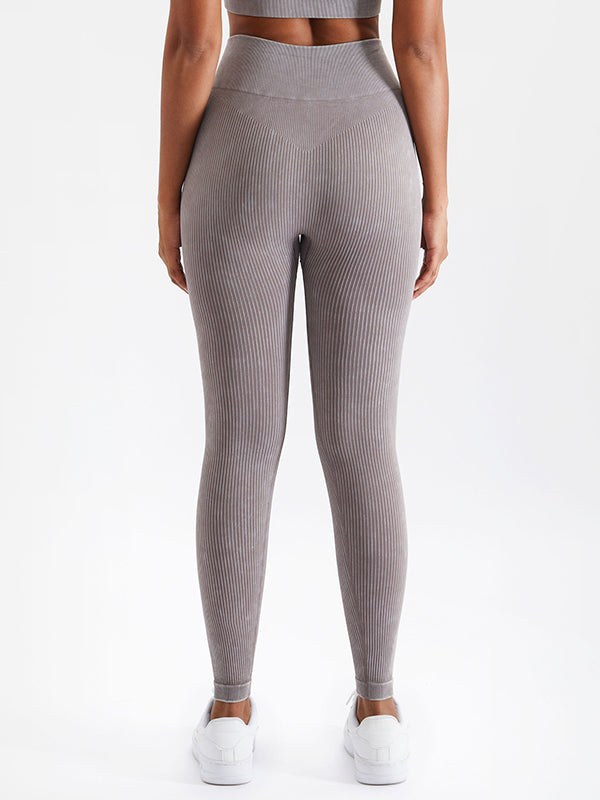 4 Colors Seamless Breathable High Waisted Sports Yoga Leggings