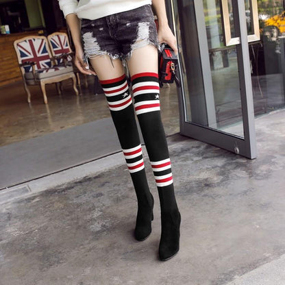 Lady Wool Socks high boots