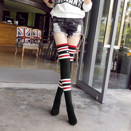 Lady Wool Socks high boots