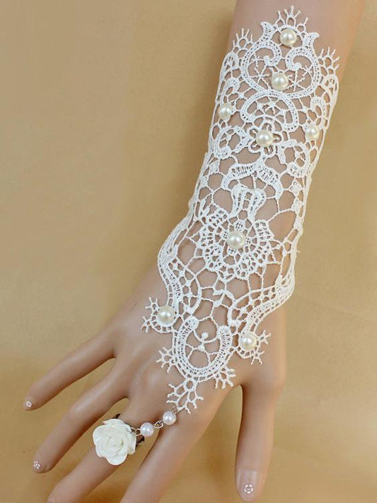 Pretty Lace With Ring Bracelet Accessories