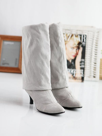 Suede pure high boots