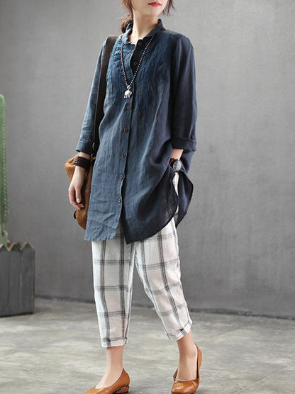 Vintage Summer Lapel Shirt