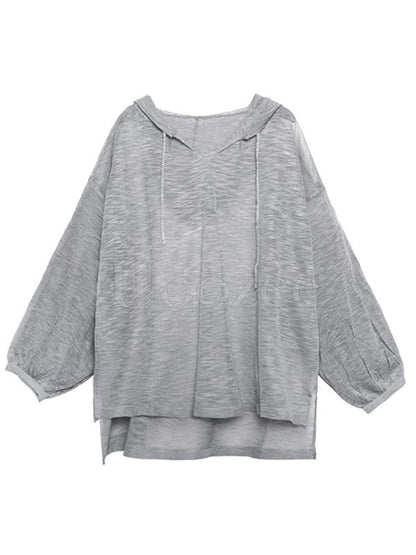 Loose See-through Hoodies