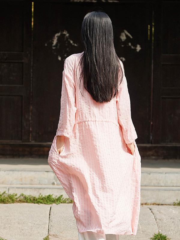 National Cotton Lace-up Light Cover-up