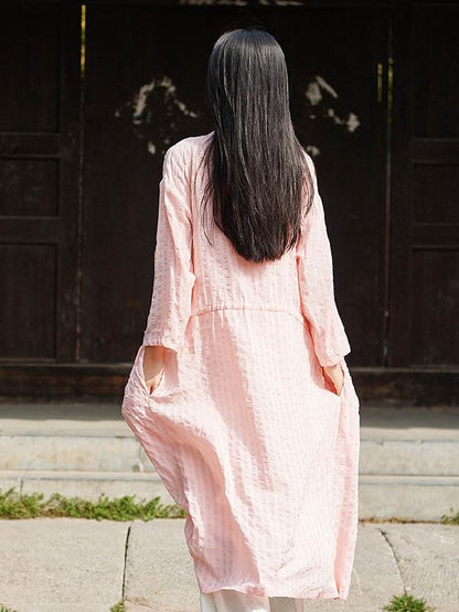 National Cotton Lace-up Light Cover-up
