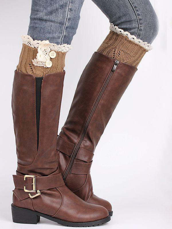 Lace Solid Color Knitting Ankle Socks