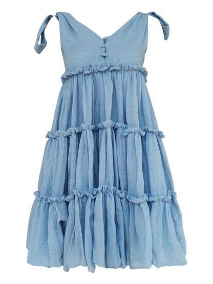 Fashion V-neck Mini Dress