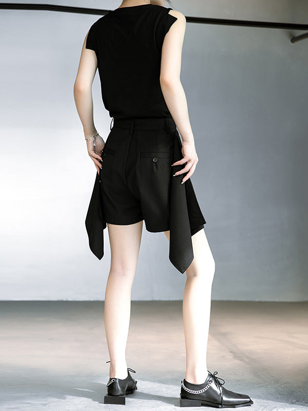 Original Irregularity Solid Color Shorts