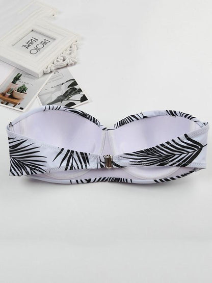 Balconette Printed Tie Bikini Set