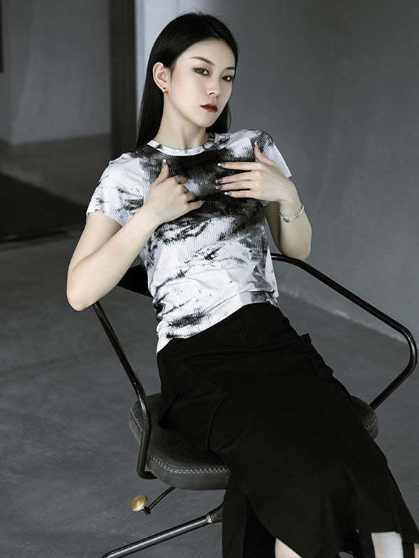 Original Tie-Dyed Short Sleeve T-Shirts Tops