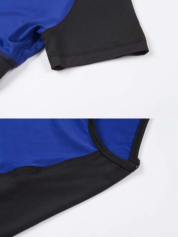 Pink Color-Block Yoga Suits