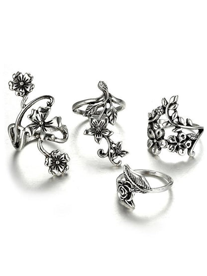 4pcs Vintage Rings Accessories