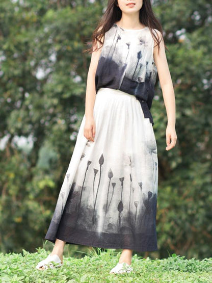 Elastic Waist Design Skirt