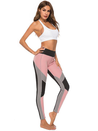 Color-Block Wide Waistband Leggings