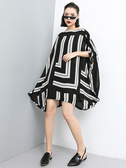 Super Loose Irregular Striped T-shirt